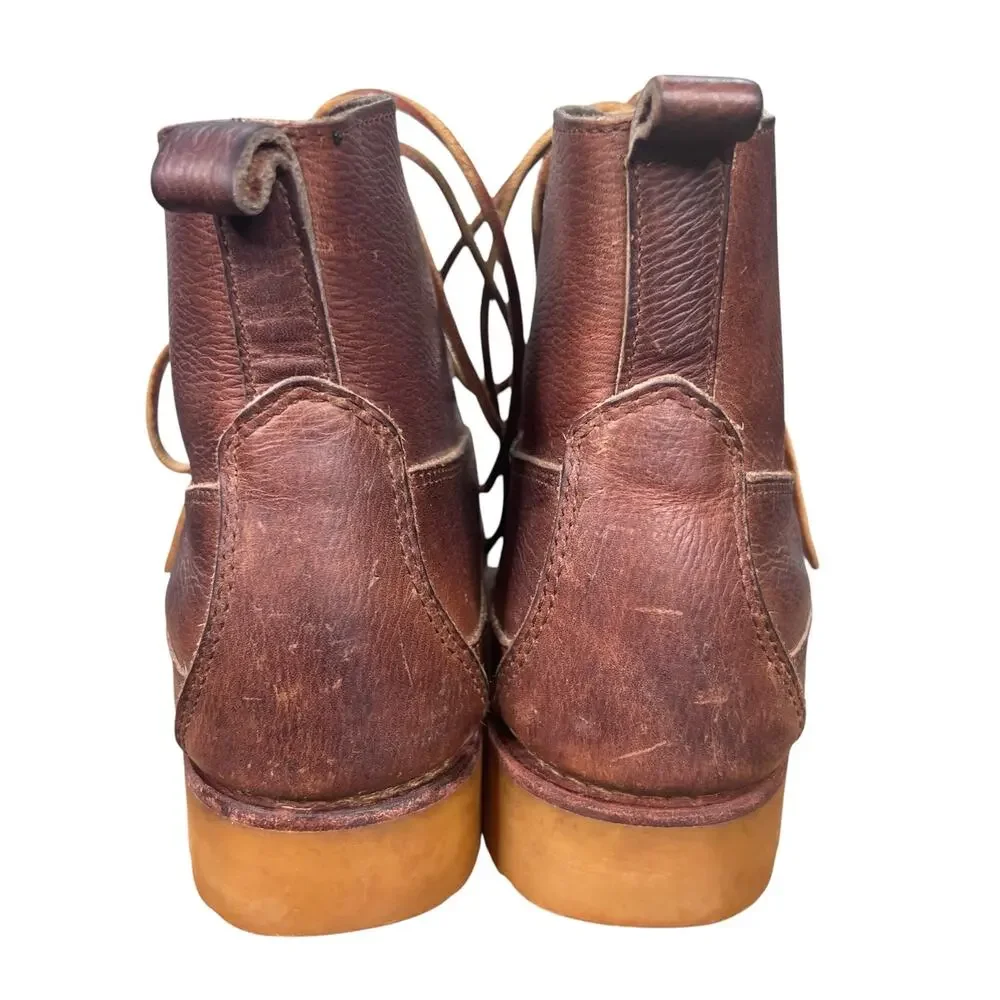 Eastland Kennebunk Brown Leather Heritage Vibram Sole Chukka Boots Size 8.5 D